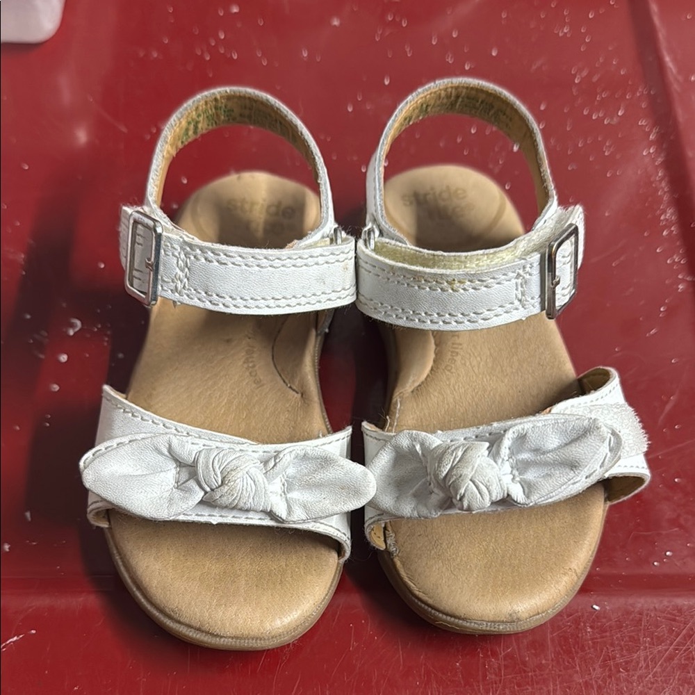 Stride Rite White and Tan Sandals for Casual Summer Wear